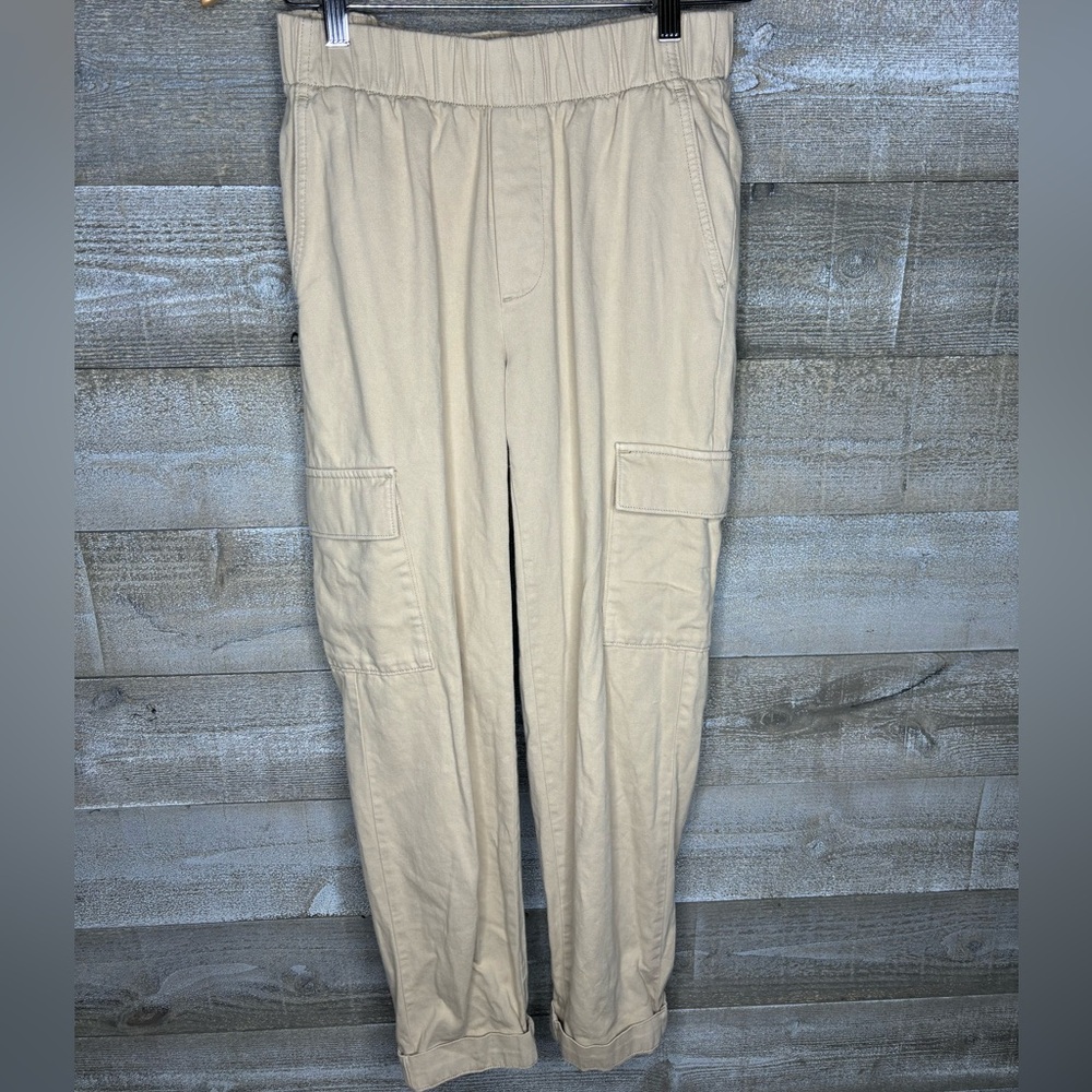 Gap beige cargo jogger pants lounge work from home wfh pant XS